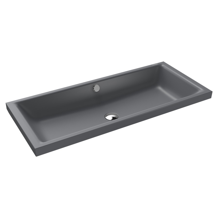 Lavabo à poser PURO S
90 x 38,5 x 4 cm, acier
avec garniture de trop-plein
blanc et isolation phonique
émaillé des deux côtés