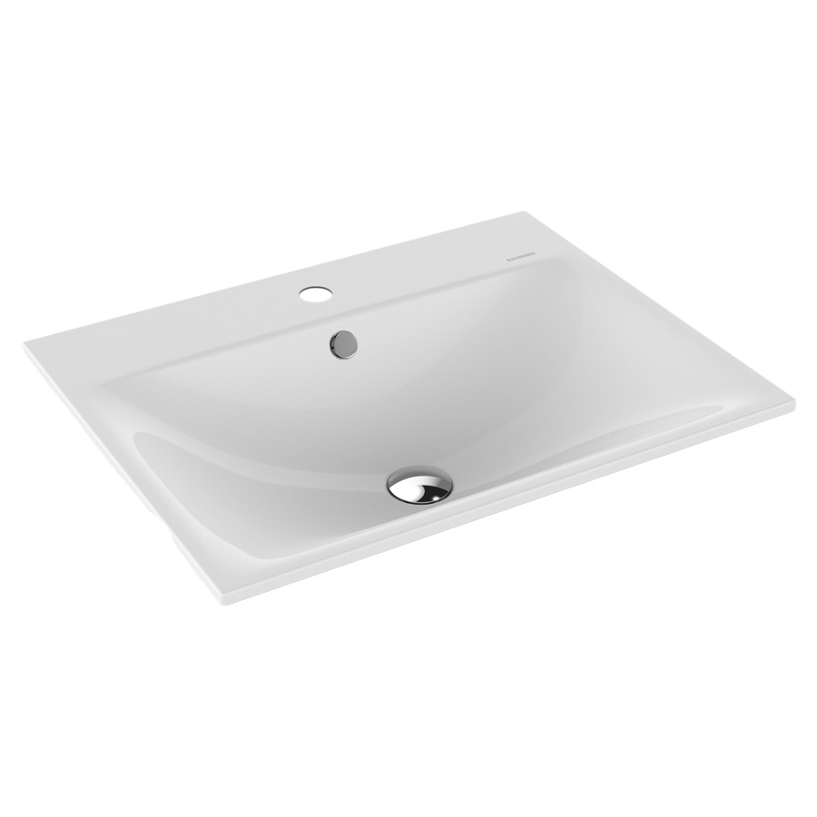 Lavabo à encastrer SILENIO
60 x 46 x 1,4 cm, acier
avec garniture de trop-plein
blanc et isolation phonique
émaillé des deux côtés