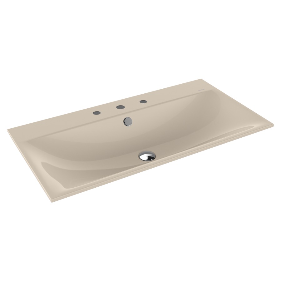 Lavabo à encastrer SILENIO
90 x 46 x 1,4 cm, acier
avec garniture de trop-plein
blanc et isolation phonique
émaillé des deux côtés