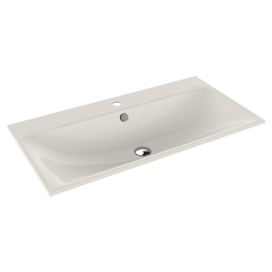 Lavabo à encastrer SILENIO
90 x 46 x 1,4 cm, acier
avec garniture de trop-plein
blanc et isolation phonique
émaillé des deux côtés
