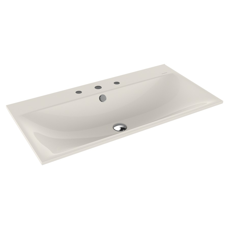 Lavabo à encastrer SILENIO
90 x 46 x 1,4 cm, acier
avec garniture de trop-plein
blanc et isolation phonique
émaillé des deux côtés