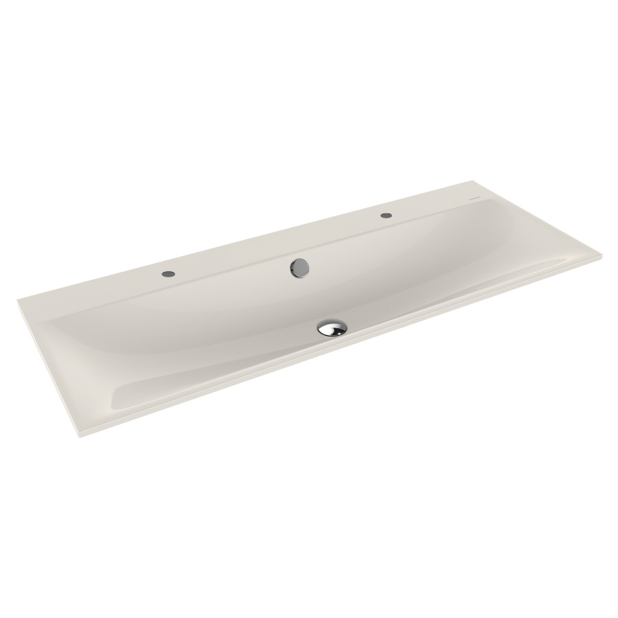 Lavabo à encastrer SILENIO
120 x 46 x 1,4 cm, acier
avec garniture de trop-plein
blanc et isolation phonique
émaillé des deux côtés