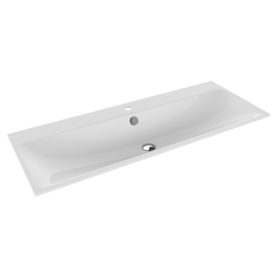Lavabo à encastrer SILENIO
120 x 46 x 1,4 cm, acier
avec garniture de trop-plein
blanc et isolation phonique
émaillé des deux côtés