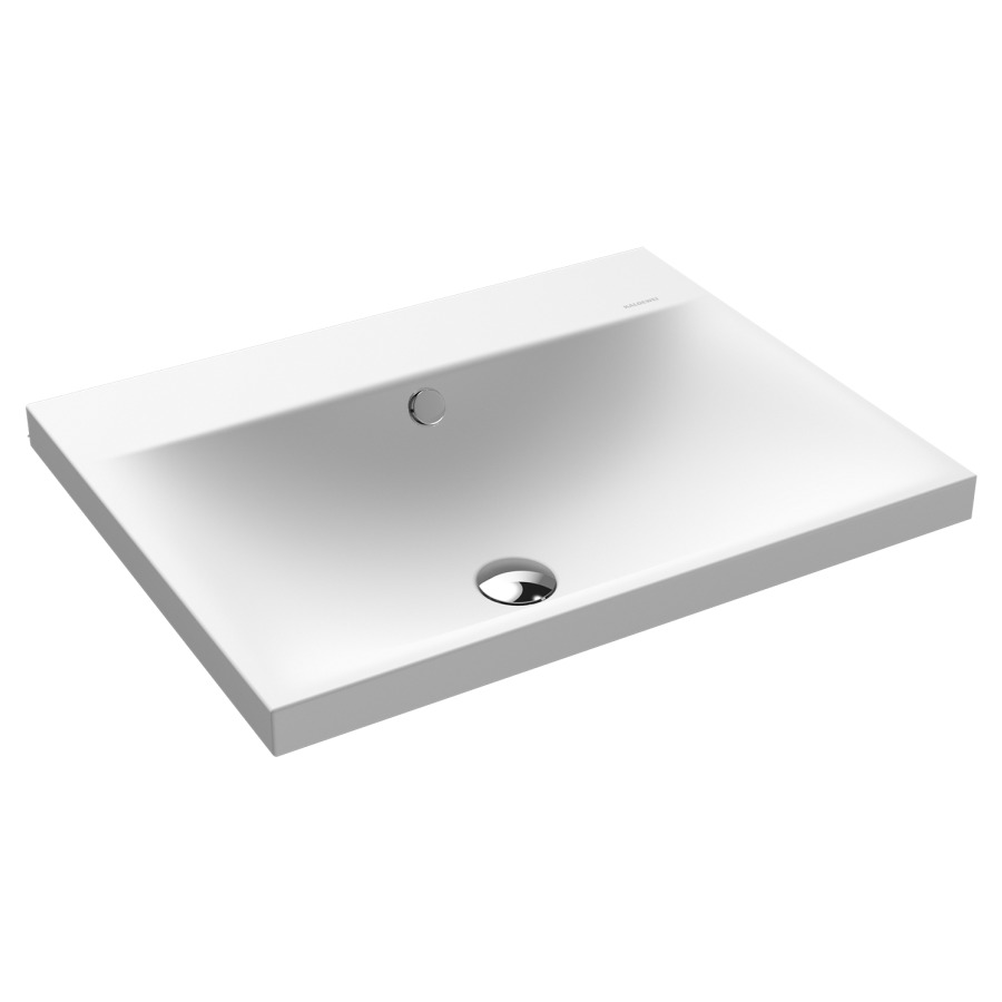 Lavabo à poser SILENIO
60 x 46 x 4 cm, acier
avec garniture de trop-plein
blanc et isolation phonique
émaillé des deux côtés