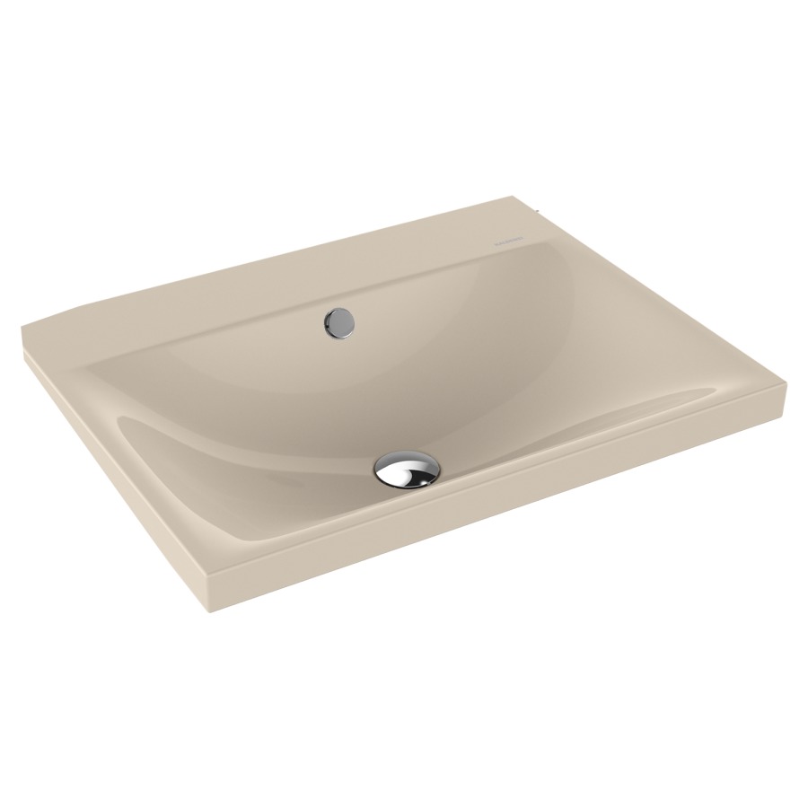 Lavabo à poser SILENIO
60 x 46 x 4 cm, acier
avec garniture de trop-plein
blanc et isolation phonique
émaillé des deux côtés