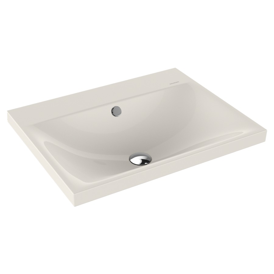 Lavabo à poser SILENIO
60 x 46 x 4 cm, acier
avec garniture de trop-plein
blanc et isolation phonique
émaillé des deux côtés