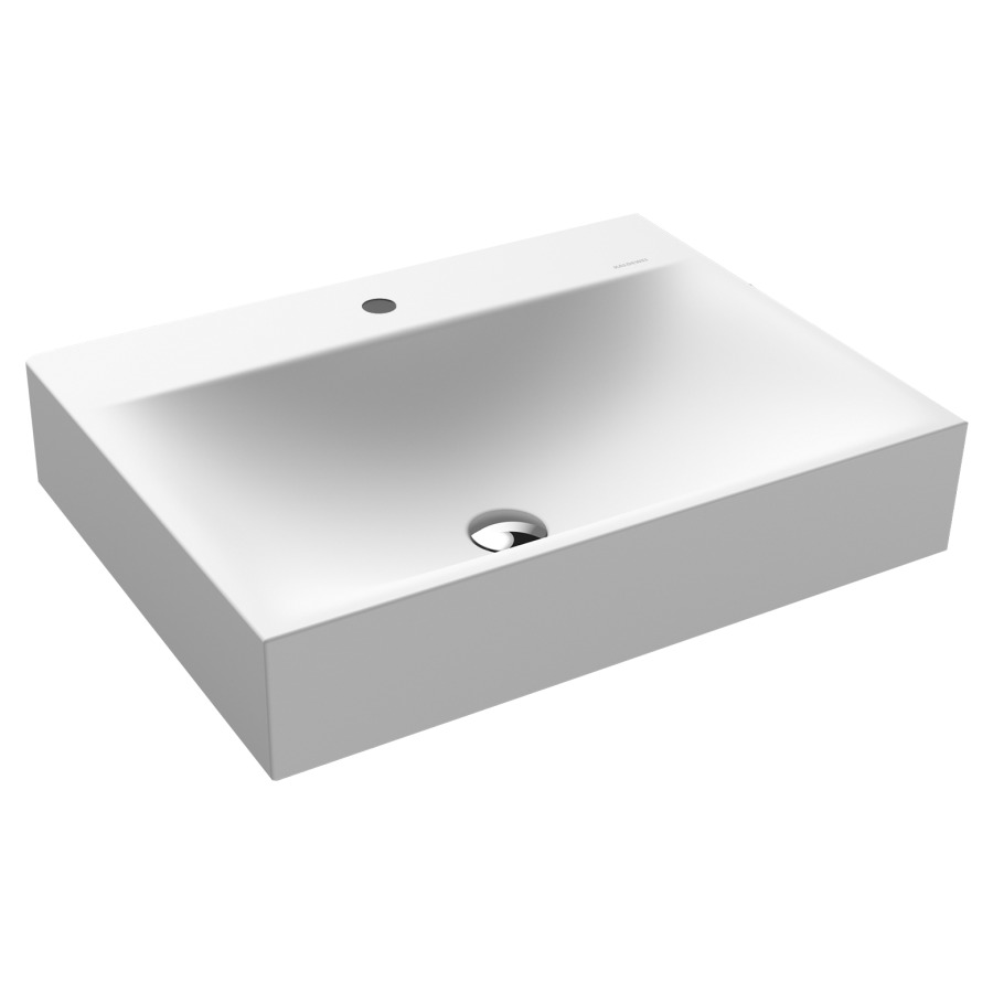 Lavabo à poser SILENIO
60 x 46 x 12 cm, acier
avec garniture de trop-plein
blanc et isolation phonique
émaillé des deux côtés
