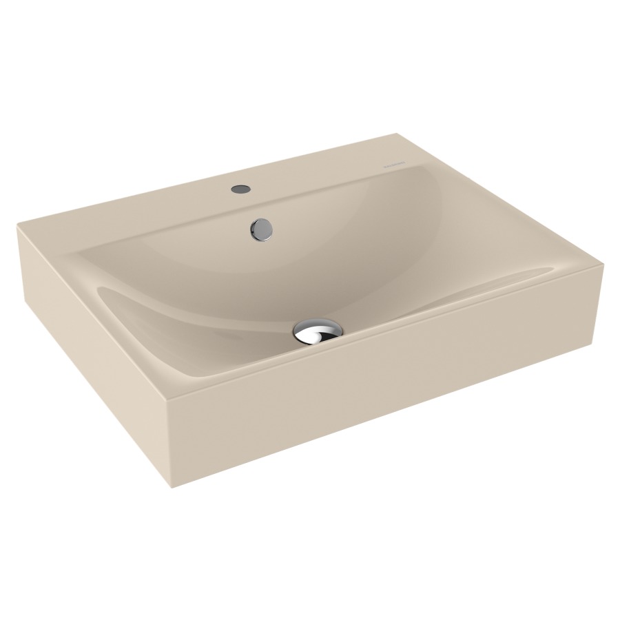 Lavabo à poser SILENIO
60 x 46 x 12 cm, acier
avec garniture de trop-plein
blanc et isolation phonique
émaillé des deux côtés