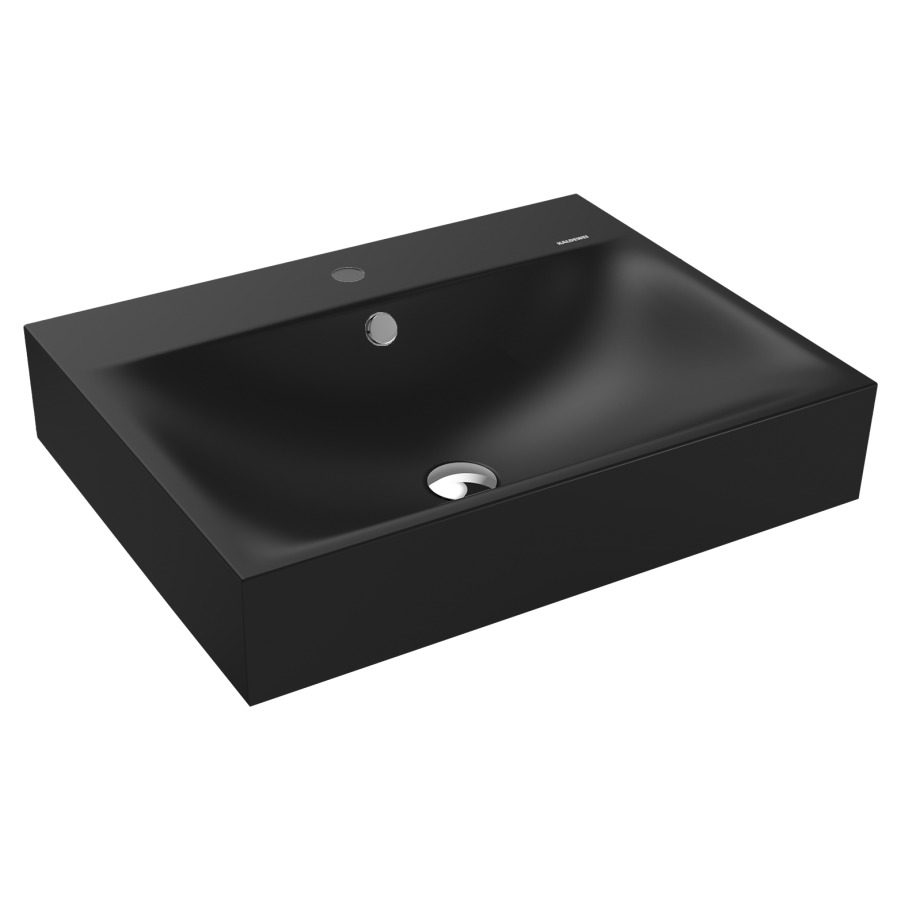 Lavabo à poser SILENIO
60 x 46 x 12 cm, acier
avec garniture de trop-plein
blanc et isolation phonique
émaillé des deux côtés