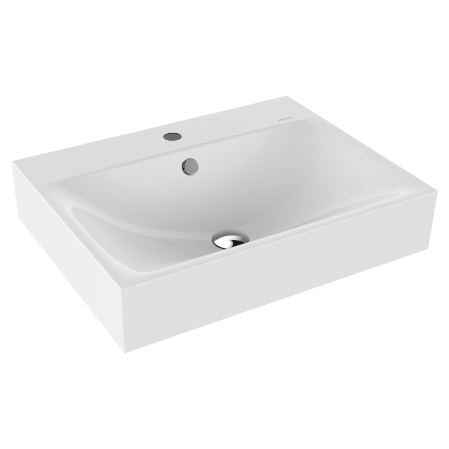 Lavabo SILENIO
60 x 46 x 12 cm, acier
avec garniture de trop-plein
blanc et isolation phonique
émaillé des deux côtés