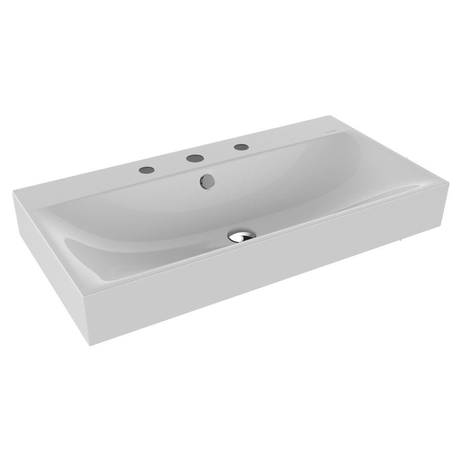 Lavabo SILENIO
90 x 46 x 12 cm, acier
avec garniture de trop-plein
blanc et isolation phonique
émaillé des deux côtés
