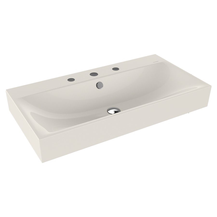 Lavabo SILENIO
90 x 46 x 12 cm, acier
avec garniture de trop-plein
blanc et isolation phonique
émaillé des deux côtés