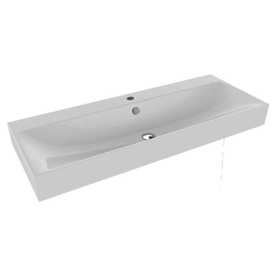 Lavabo SILENIO
120 x 46 x 12 cm, acier
avec garniture de trop-plein
blanc et isolation phonique
émaillé des deux côtés