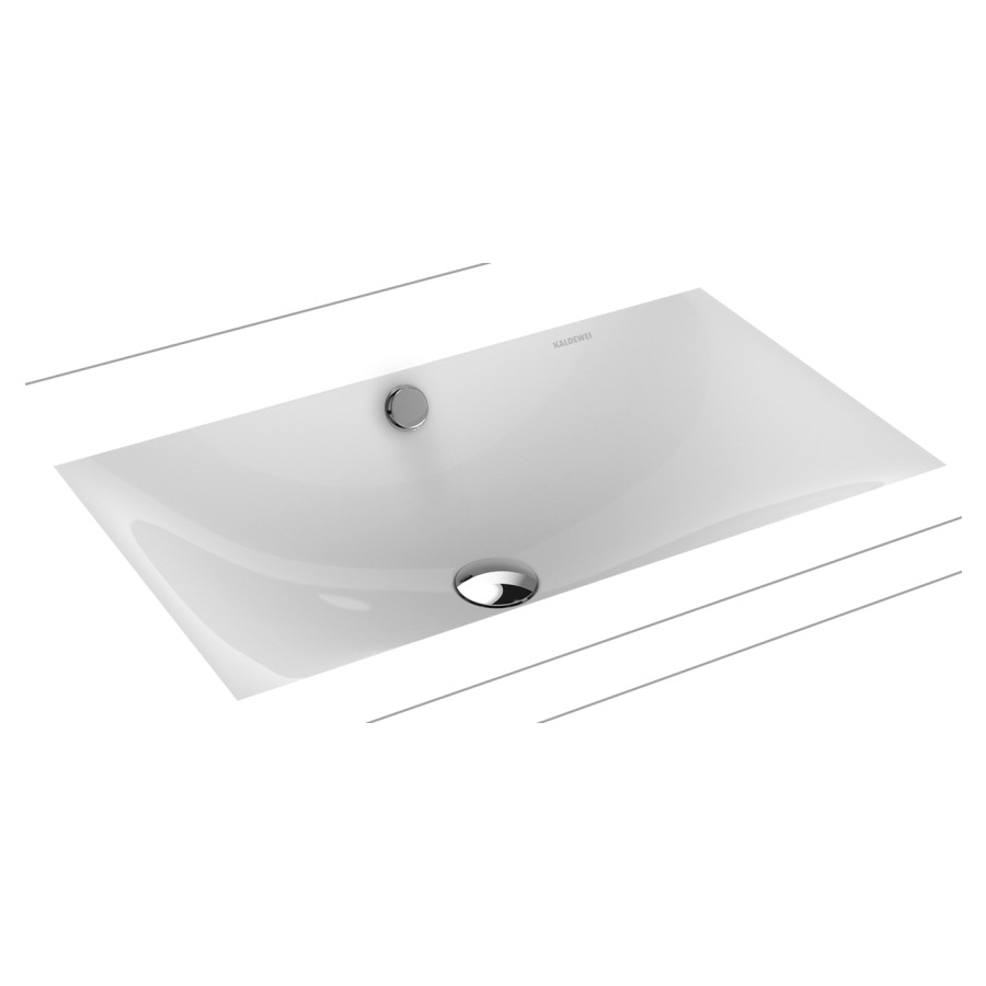 Lavabo à encastrer SILENIO
63,4 x 39,1 cm, acier
avec garniture de trop-plein
blanc et isolation phonique
émaillé des deux côtés