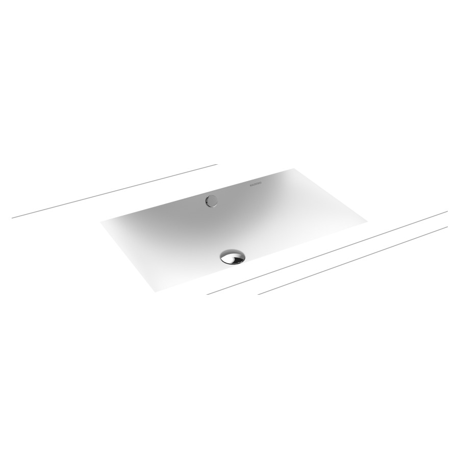 Lavabo à encastrer SILENIO
63,4 x 39,1 cm, acier
avec garniture de trop-plein
blanc et isolation phonique
émaillé des deux côtés