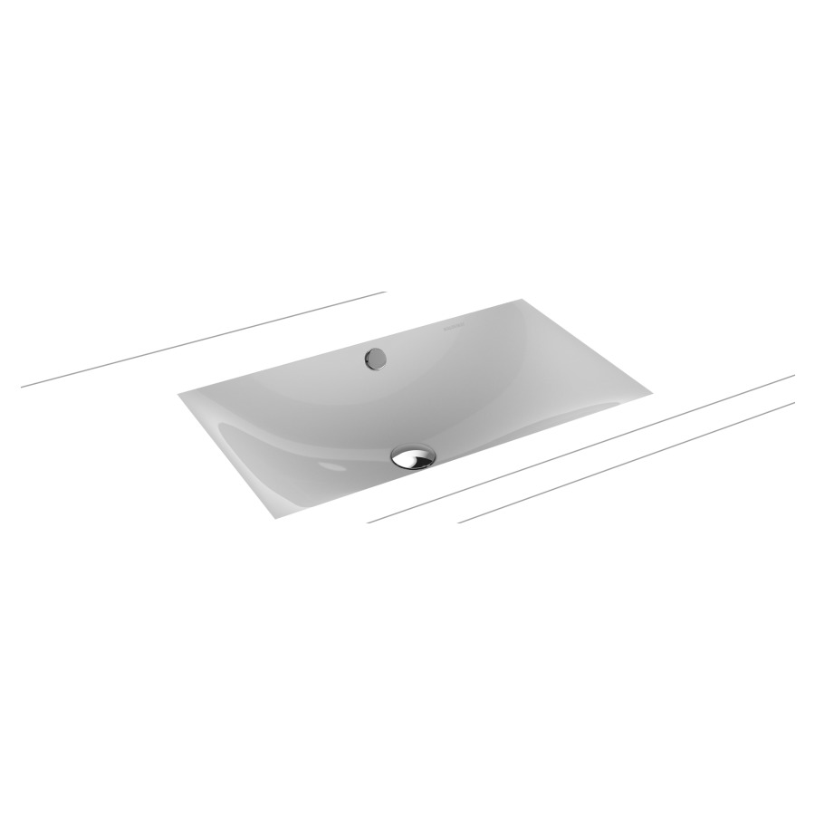 Lavabo à encastrer SILENIO
63,4 x 39,1 cm, acier
avec garniture de trop-plein
blanc et isolation phonique
émaillé des deux côtés
