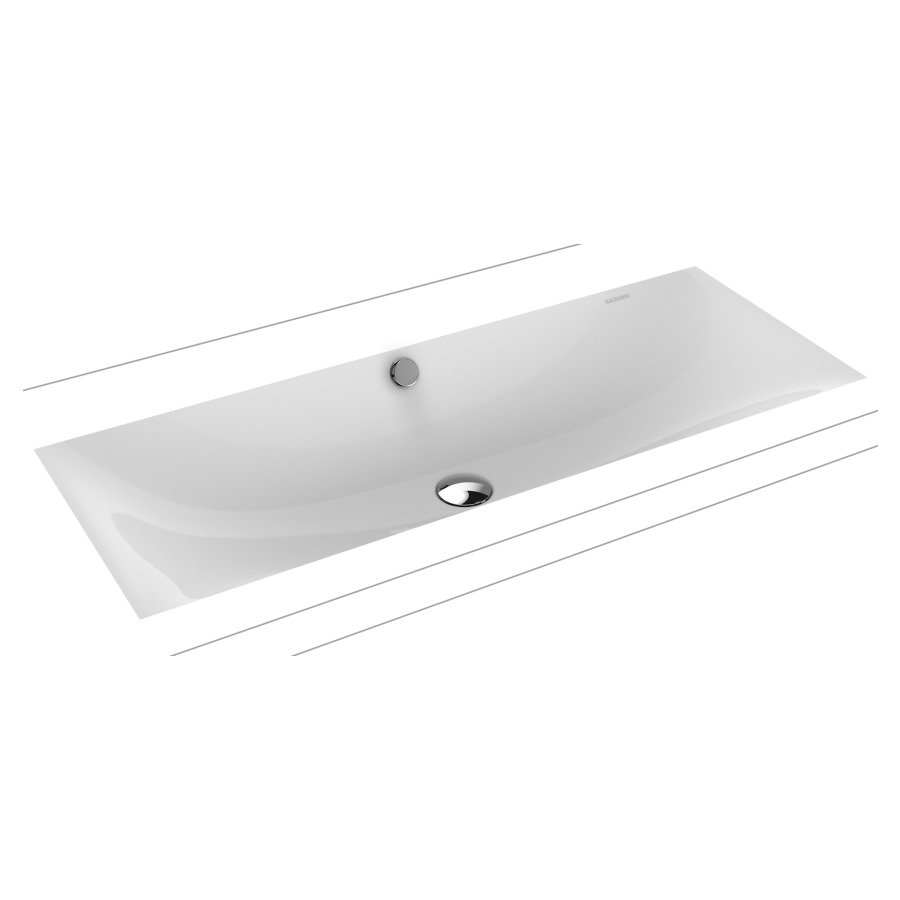 Lavabo à encastrer SILENIO
93,4 x 39,1 cm, acier
avec garniture de trop-plein
blanc et isolation phonique
émaillé des deux côtés
