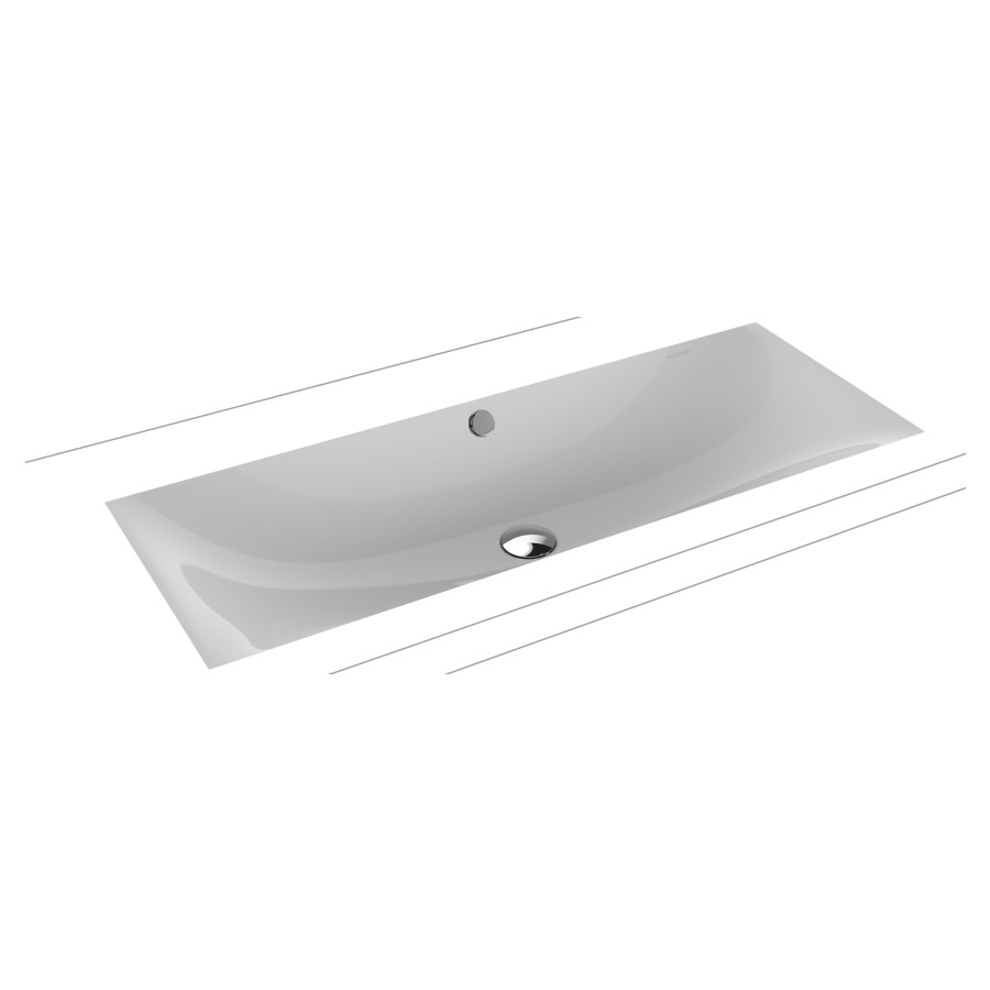 Lavabo à encastrer SILENIO
93,4 x 39,1 cm, acier
avec garniture de trop-plein
blanc et isolation phonique
émaillé des deux côtés