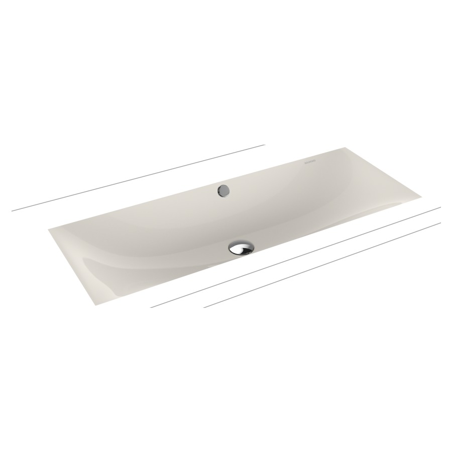 Lavabo à encastrer SILENIO
93,4 x 39,1 cm, acier
avec garniture de trop-plein
blanc et isolation phonique
émaillé des deux côtés