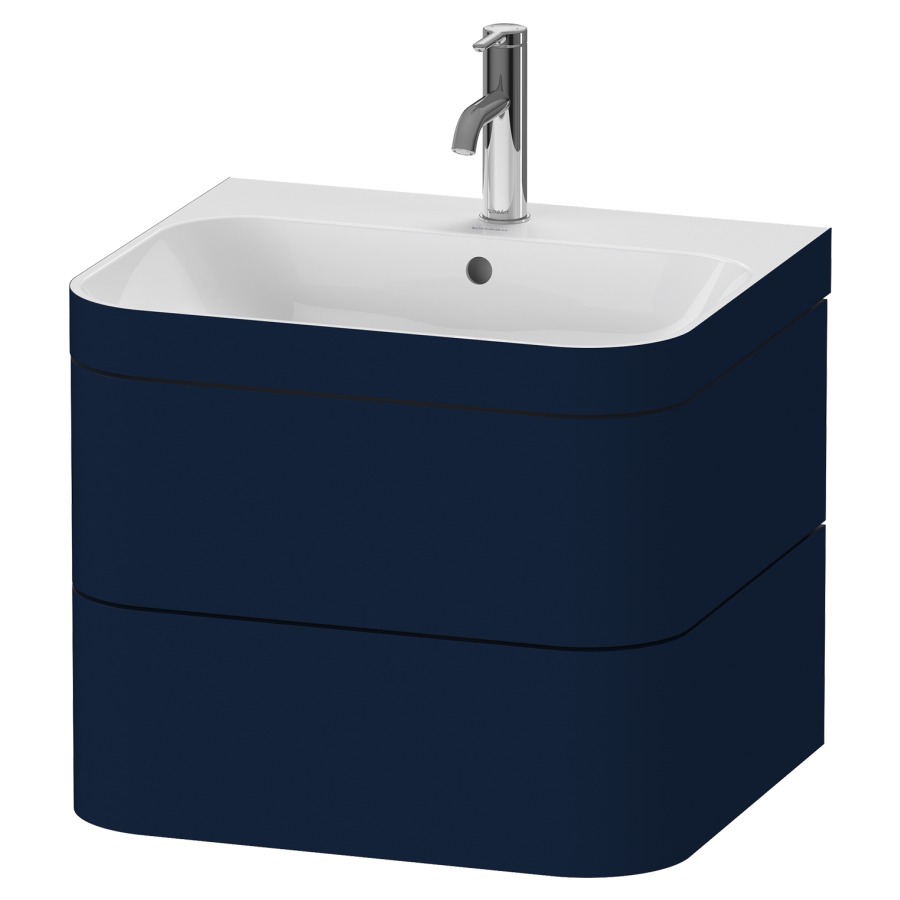 Combination de lavabo HAPPY
D.2 PLUS, 57,5 x 49 x 46,8 cm
élément à 2 tiroirs
lavabo avec trop-plein
avec plaque de recourvrement
en couleur de meuble
siphon, soupape d'écoulement
Push Open incl.