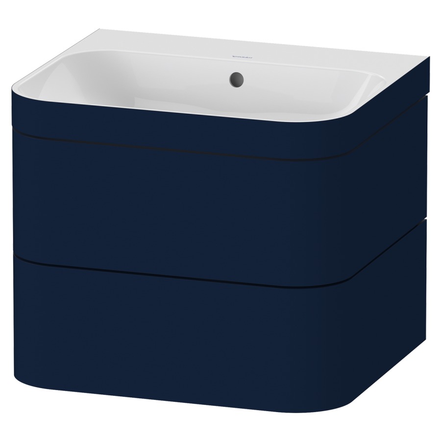 Combination de lavabo HAPPY
D.2 PLUS, 57,5 x 49 x 46,8 cm
élément à 2 tiroirs
lavabo avec trop-plein
avec plaque de recourvrement
en couleur de meuble
siphon, soupape d'écoulement
Push Open incl.