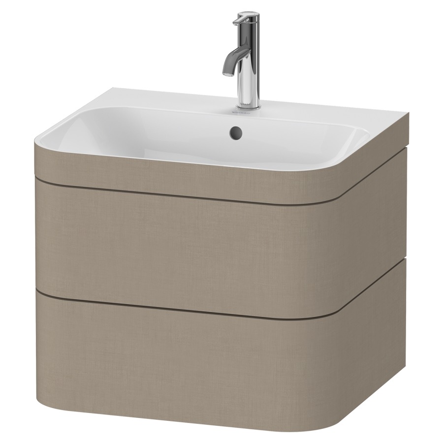 Combination de lavabo HAPPY
D.2 PLUS, 57,5 x 49 x 46,8 cm
élément à 2 tiroirs
lavabo avec trop-plein
avec plaque de recourvrement
en couleur de meuble
siphon, soupape d'écoulement
Push Open incl.