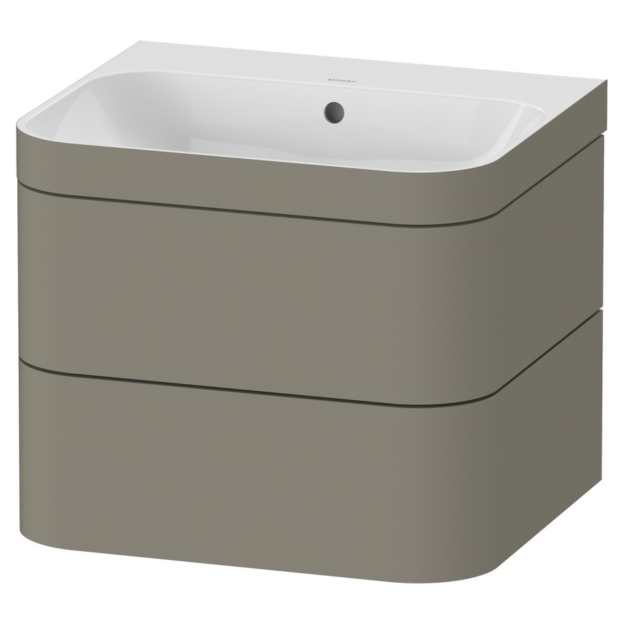 Combination de lavabo HAPPY
D.2 PLUS, 57,5 x 49 x 46,8 cm
élément à 2 tiroirs
lavabo avec trop-plein
avec plaque de recourvrement
en couleur de meuble
siphon, soupape d'écoulement
Push Open incl.