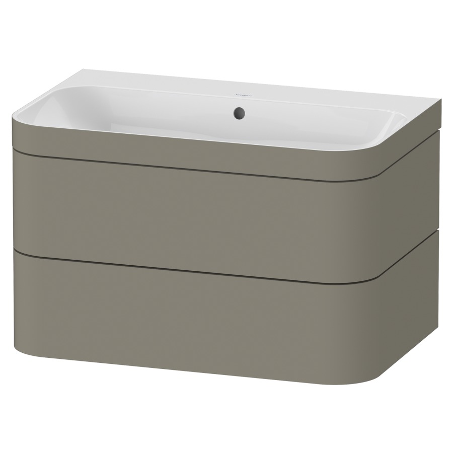 Combination de lavabo HAPPY
D.2 PLUS, 77,5 x 49 x 46,8 cm
élément à 2 tiroirs
lavabo avec trop-plein
avec plaque de recourvrement
en couleur de meuble
siphon, soupape d'écoulement
Push Open incl.