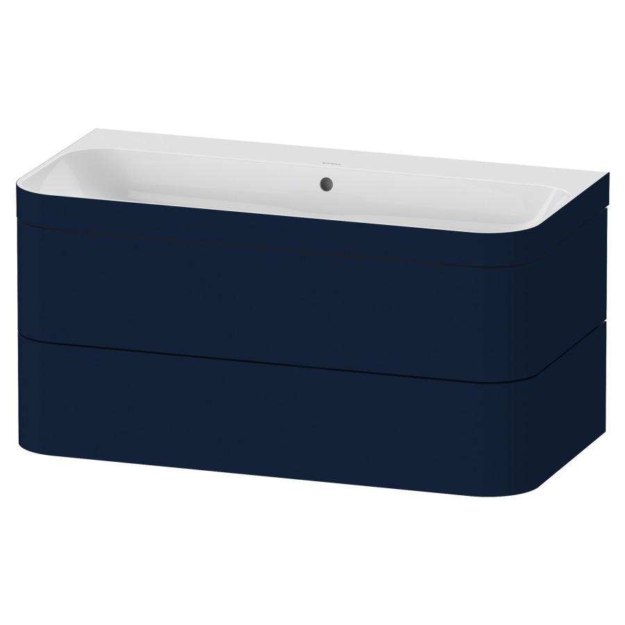 Combination de lavabo HAPPY
D.2 PLUS, 97,5 x 49 x 46,8 cm
élément à 2 tiroirs
lavabo avec trop-plein
avec plaque de recourvrement
en couleur de meuble
siphon, soupape d'écoulement
Push Open incl.