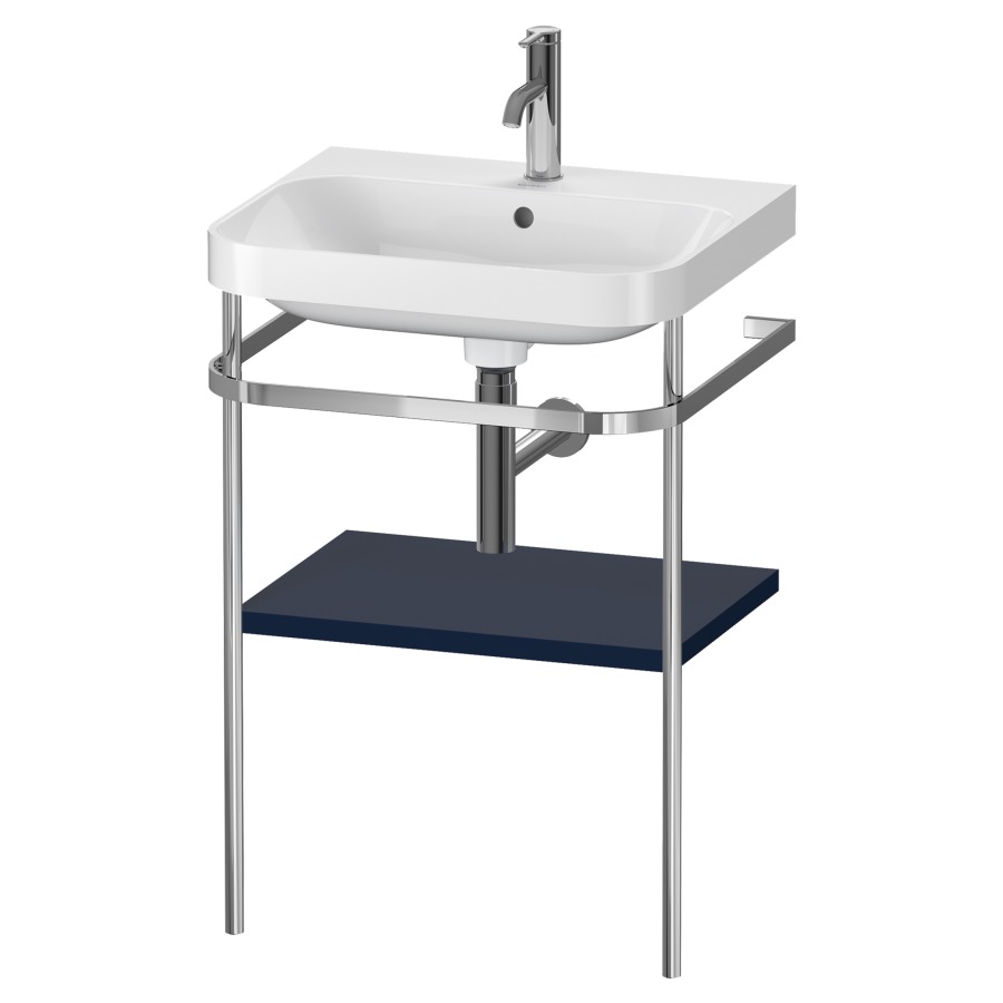 Combination de lavabo HAPPY
D.2 PLUS, 57,5 x 49 x 85 cm
1 tablette, posé sur le sol
profil chromé
lavabo, porte-serviette
soupape d'écoulement
Push Open incl.