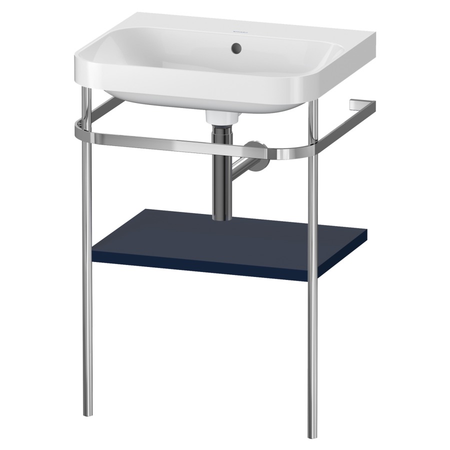 Combination de lavabo HAPPY
D.2 PLUS, 57,5 x 49 x 85 cm
1 tablette, posé sur le sol
profil chromé
lavabo, porte-serviette
soupape d'écoulement
Push Open incl.
