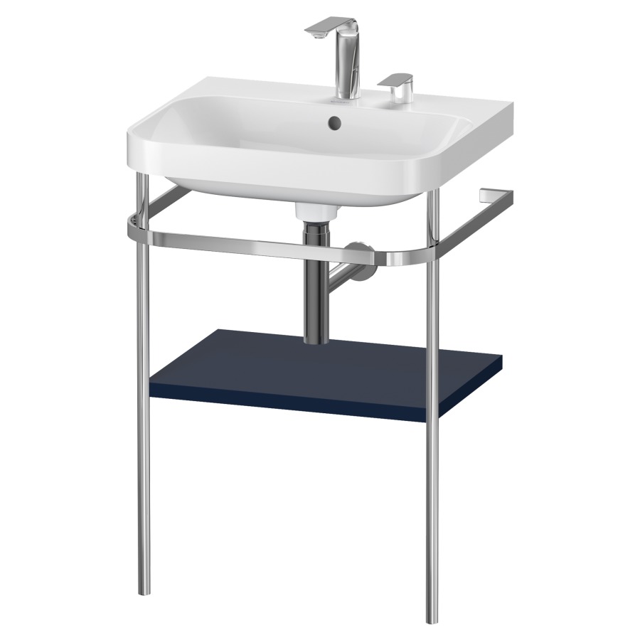 Combination de lavabo HAPPY
D.2 PLUS, 57,5 x 49 x 85 cm
1 tablette, posé sur le sol
profil chromé
lavabo, porte-serviette
soupape d'écoulement
Push Open incl.