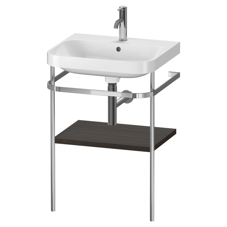 Combination de lavabo HAPPY
D.2 PLUS, 57,5 x 49 x 85 cm
1 tablette, posé sur le sol
profil chromé
lavabo, porte-serviette
soupape d'écoulement
Push Open incl.