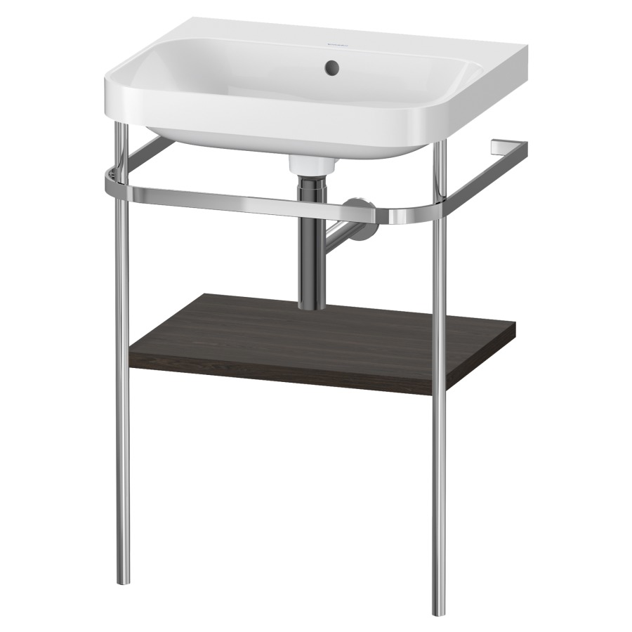 Combination de lavabo HAPPY
D.2 PLUS, 57,5 x 49 x 85 cm
1 tablette, posé sur le sol
profil chromé
lavabo, porte-serviette
soupape d'écoulement
Push Open incl.