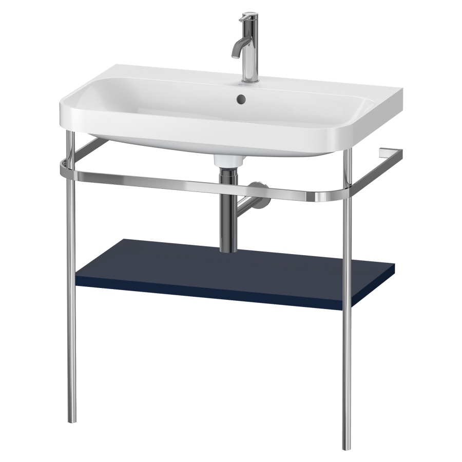 Combination de lavabo HAPPY
D.2 PLUS, 77,5 x 49 x 85 cm
1 tablette, posé sur le sol
profil chromé
lavabo, porte-serviette
soupape d'écoulement
Push Open incl.