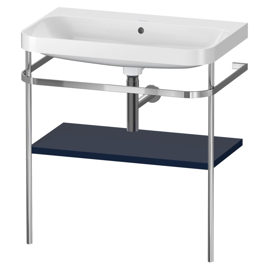 Combination de lavabo HAPPY
D.2 PLUS, 77,5 x 49 x 85 cm
1 tablette, posé sur le sol
profil chromé
lavabo, porte-serviette
soupape d'écoulement
Push Open incl.