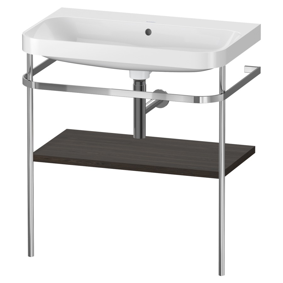 Combination de lavabo HAPPY
D.2 PLUS, 77,5 x 49 x 85 cm
1 tablette, posé sur le sol
profil chromé
lavabo, porte-serviette
soupape d'écoulement
Push Open incl.