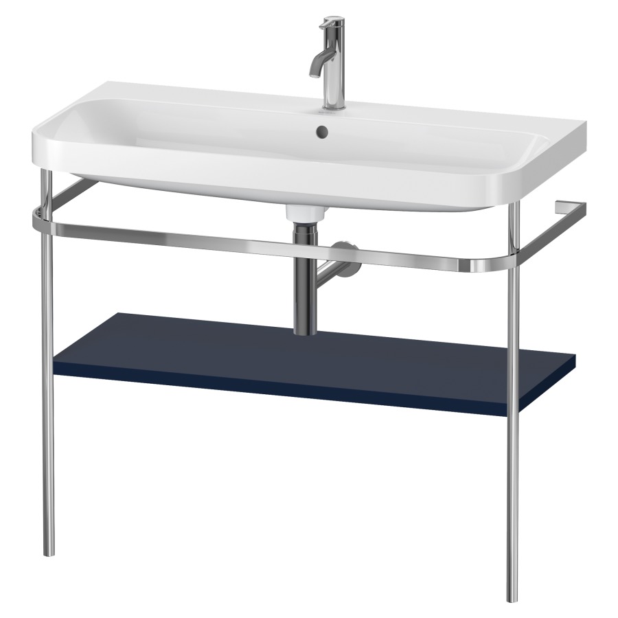 Combination de lavabo HAPPY
D.2 PLUS, 97,5 x 49 x 85 cm
1 tablette, posé sur le sol
profil chromé
lavabo, porte-serviette
soupape d'écoulement
Push Open incl.