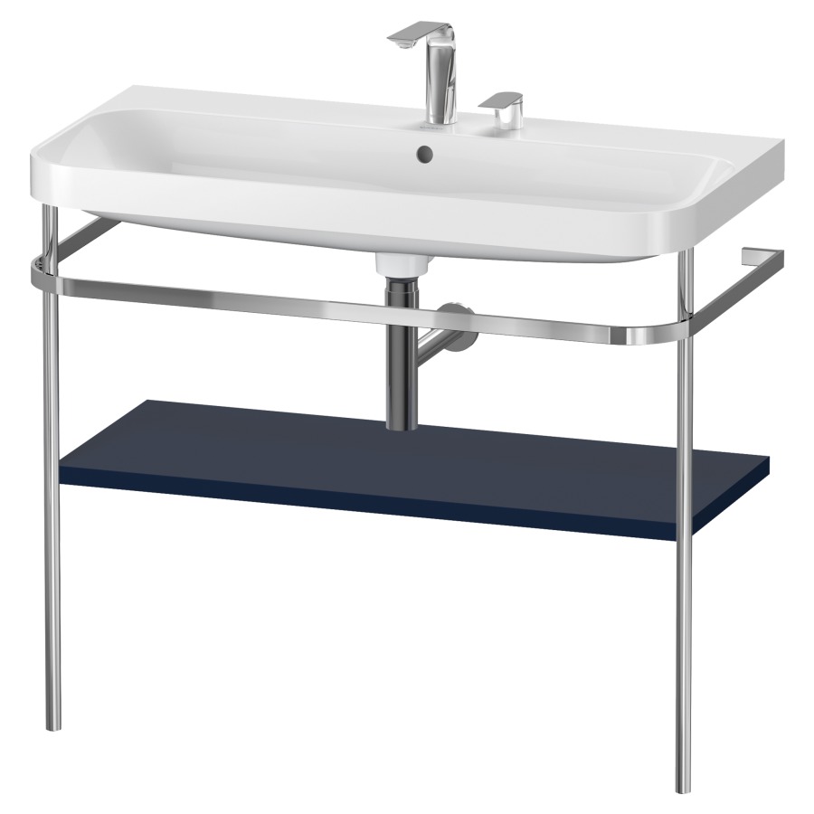 Combination de lavabo HAPPY
D.2 PLUS, 97,5 x 49 x 85 cm
1 tablette, posé sur le sol
profil chromé
lavabo, porte-serviette
soupape d'écoulement
Push Open incl.