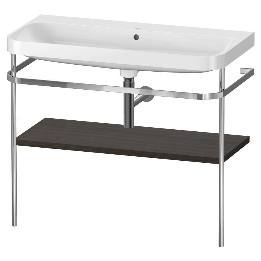 Combination de lavabo HAPPY
D.2 PLUS, 97,5 x 49 x 85 cm
1 tablette, posé sur le sol
profil chromé
lavabo, porte-serviette
soupape d'écoulement
Push Open incl.