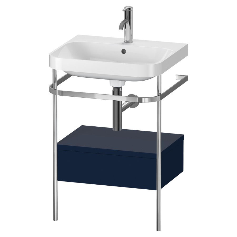 Combination de lavabo HAPPY
D.2 PLUS, 57,5 x 49 x 85 cm
élément à 1 tiroir
posé sur le sol, profil chromé
lavabo, porte-serviette
soupape d'écoulement
Push Open incl.