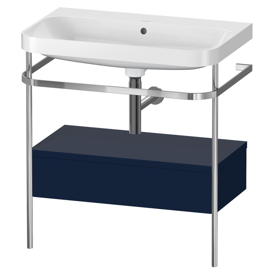 Combination de lavabo HAPPY
D.2 PLUS, 77,5 x 49 x 85 cm
élément à 1 tiroir
posé sur le sol, profil chromé
lavabo, porte-serviette
soupape d'écoulement
Push Open incl.