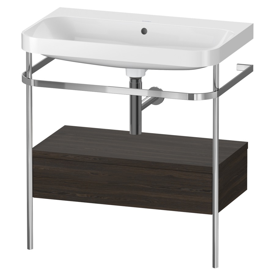 Combination de lavabo HAPPY
D.2 PLUS, 77,5 x 49 x 85 cm
élément à 1 tiroir
posé sur le sol, profil chromé
lavabo, porte-serviette
soupape d'écoulement
Push Open incl.
