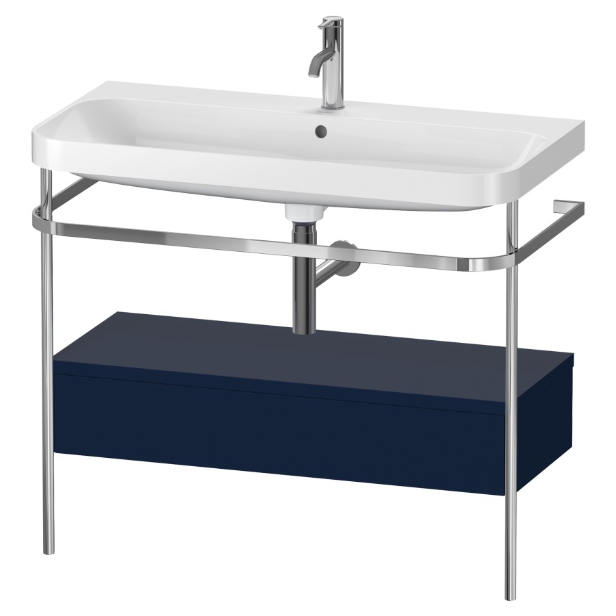 Combination de lavabo HAPPY
D.2 PLUS, 97,5 x 49 x 85 cm
élément à 1 tiroir
posé sur le sol, profil chromé
lavabo, porte-serviette
soupape d'écoulement
Push Open incl.