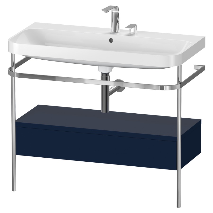 Combination de lavabo HAPPY
D.2 PLUS, 97,5 x 49 x 85 cm
élément à 1 tiroir
posé sur le sol, profil chromé
lavabo, porte-serviette
soupape d'écoulement
Push Open incl.
