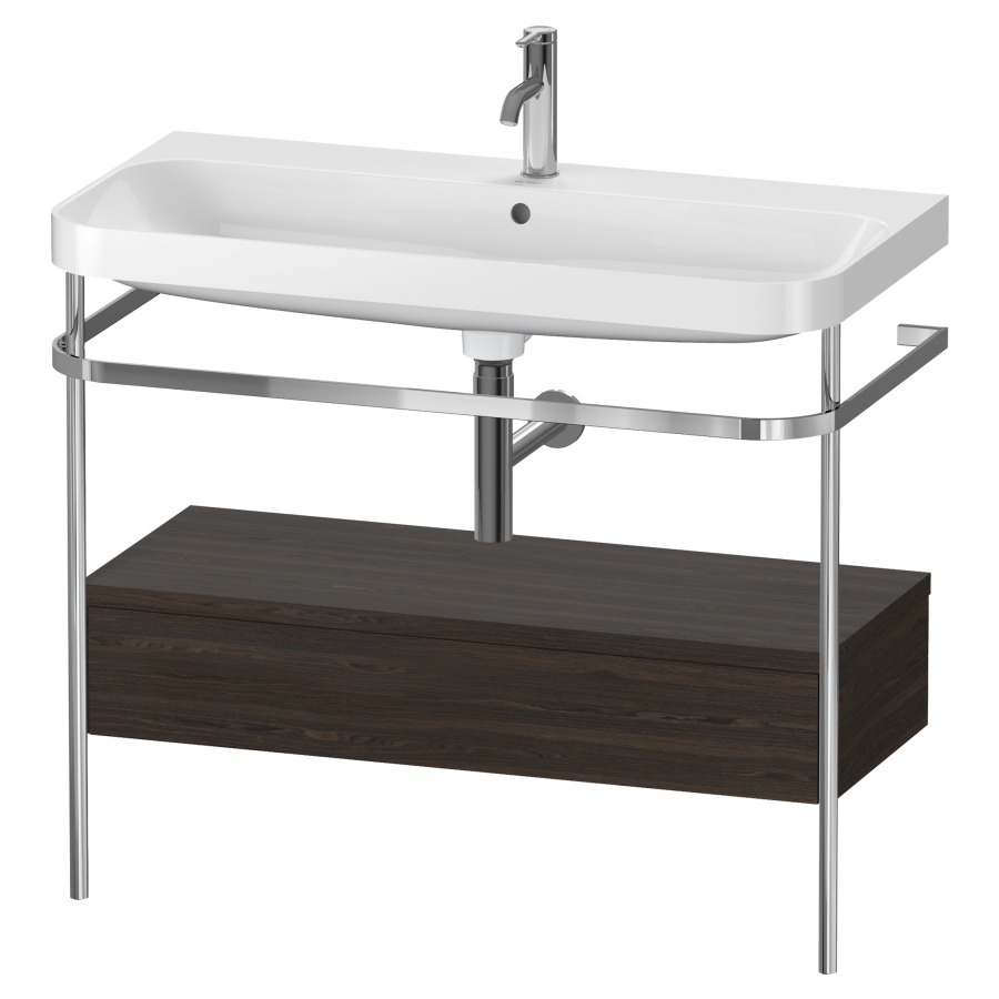 Combination de lavabo HAPPY
D.2 PLUS, 97,5 x 49 x 85 cm
élément à 1 tiroir
posé sur le sol, profil chromé
lavabo, porte-serviette
soupape d'écoulement
Push Open incl.
