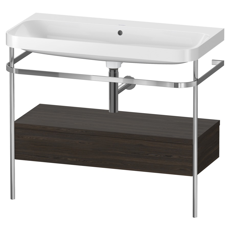 Combination de lavabo HAPPY
D.2 PLUS, 97,5 x 49 x 85 cm
élément à 1 tiroir
posé sur le sol, profil chromé
lavabo, porte-serviette
soupape d'écoulement
Push Open incl.