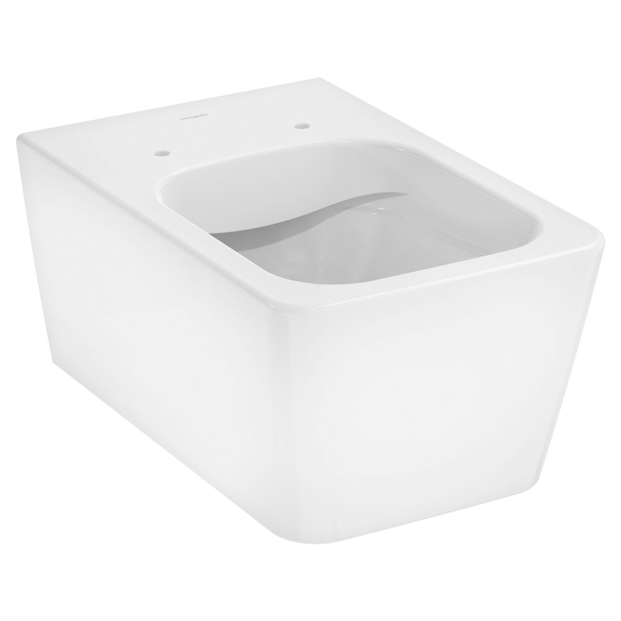 Cuvette murale ELUPURA Q UP
céramique, sans bord de
rinçage, pour chasse d'eau à
encastrer, SmartClean