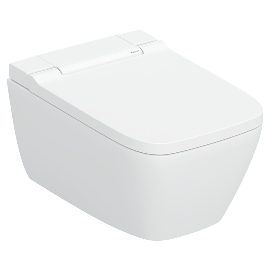WCdouche AQUACLEAN SELA UP
37.5 x 35.5 x 57 cm
Cuvette murale, Céramique
Turbo-Flush, sans bord de rinçage
douchette avec technologie WhirlSpray
douche à eau tempérée, buse
pour dames, siège de WC et
couvercle avec abaissement
automatique, couvercle de WC
avec SoftOpening, compatible
avec l'application Geberit
Home, télécommande, set
d'entrée d'eau pour réservoirs
à encastrer Sigma et Omega
matériel de fixation, sans
machettes 857106