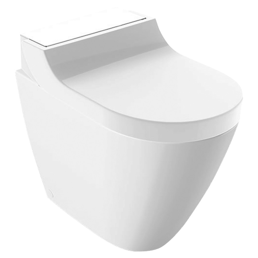 WCdouche AQUACLEAN TUMA
COMFORT UP
cuvette au sol en céramique
blanc, pour chasse d'eau à
encastrer, sans rebord de
rinçage, douche à eau tempérée
avec technologie de douche
Whirl-Spray, buse pour dames
séchage à air chaud
absorption des odeurs
télécommande, chauffage de
siège de WC, SoftClosing
SoftOpening, matériel de
fixation et de raccordement
manchette d'écoulement
entrée d'eau latérale à gauche
cachés, 230 V, 2000 W